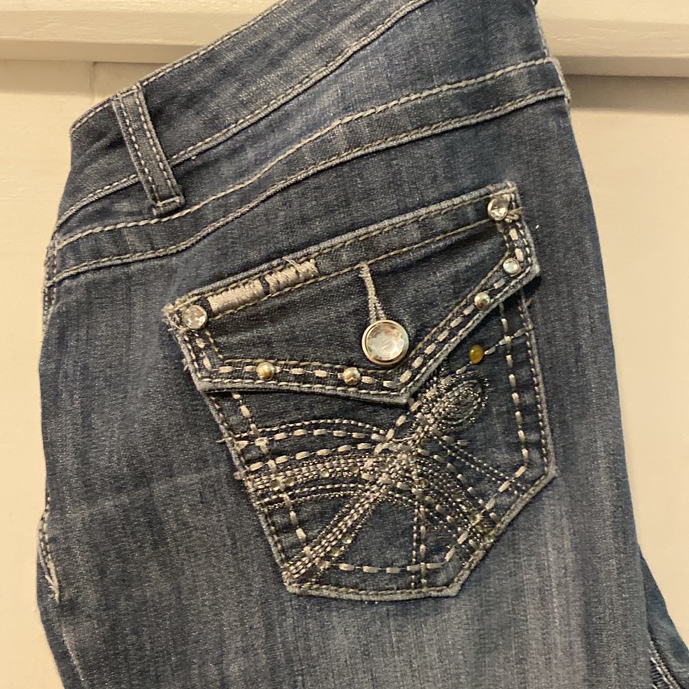 Earl Jeans Y2k Jewelled Pockets Bedazzled